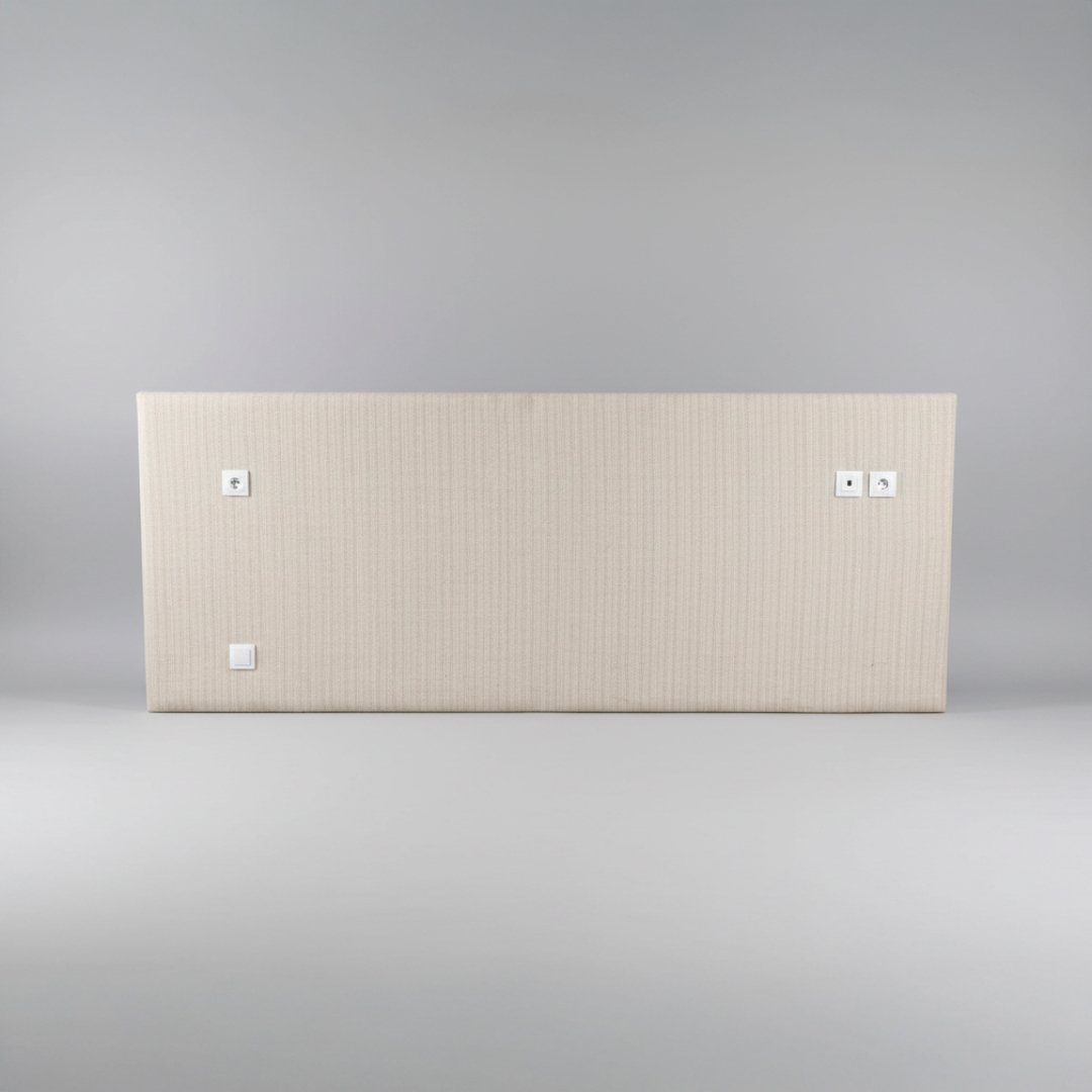 Cabeceira de Cama Bege 260x112