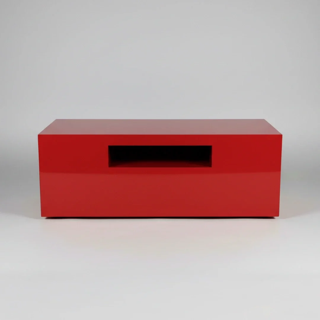 Móvel de TV Lacado Vermelho