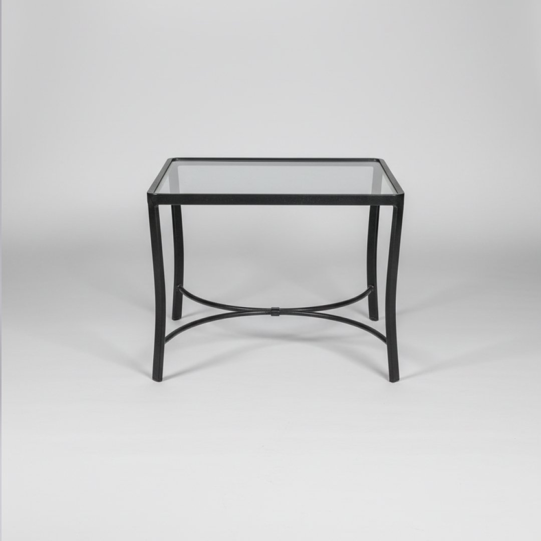 Mesa de Apoio em Ferro e Vidro