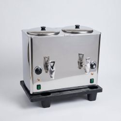 Dispensador Duplo de Bebidas Quentes Inox