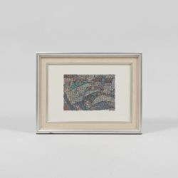 Quadro Composição Urbana Abstrata