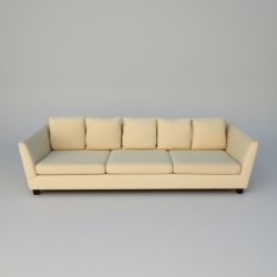 Sofá de 5 Lugares Amarelo