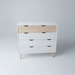 Cómoda de Madeira Branca