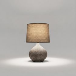 Candeeiro de Mesa em Cerâmica Texturizada