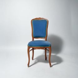 Conjunto de 10 Cadeiras Estilo Luís XV Azul
