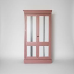 Armário de 2 Portas em Madeira Rosa