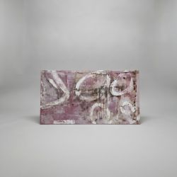 Pintura Abstrata em Tons de Rosa