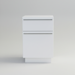 Mesa de Cabeceira de Madeira Branca