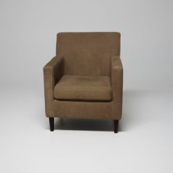 Poltrona em Tecido Microfibra Taupe