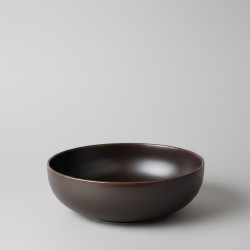 Taça funda em cerâmica preta