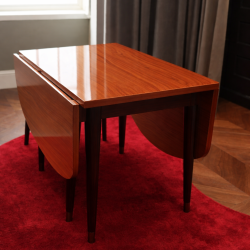 Mesa de Apoio em Madeira Nobre com Laterais Rebativeis