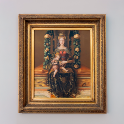 Quadro decorativo Clássico c/Moldura Dourada