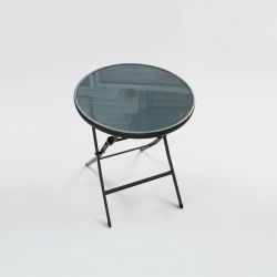 Mesa de Jardim c/Tampo de Vidro
