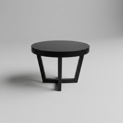 Mesa de Centro Redonda Preta
