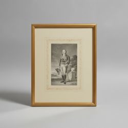 Quadro Retrato de Cavalheiro com Bengala
