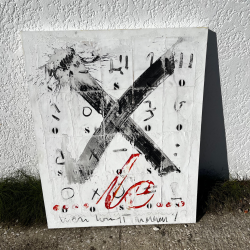 Pintura abstracta em tela