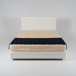 Sommier 180X200 com Cabeceira Estofada Branca