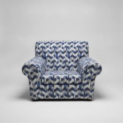 Poltrona Azul e Branco