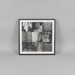Quadro Colagem de Folhas Tropicais