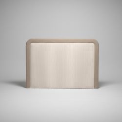 Cabeceira de Cama Estofada Bege 180 cm