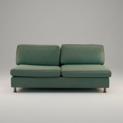 Sofá de 2 Lugares Verde