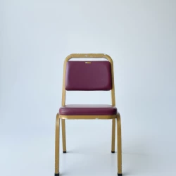 Cadeira de banquete com assento de vinil