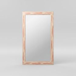 Espelho 100x65cm c/Moldura Rosa