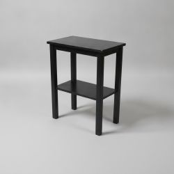 Mesa de Apoio Preta c/Prateleira