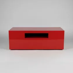 Móvel de TV Lacado Vermelho