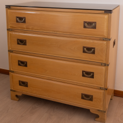 Cómoda de madeira com 4 gavetas