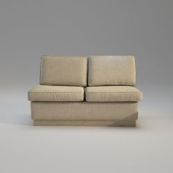 Sofá de 2 Lugares Bege