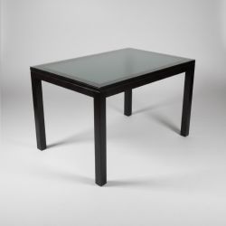 Mesa em Madeira c/Tampo de Vidro