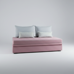 Sofá-Cama Rosa