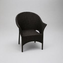 Cadeira de Rattan Preta