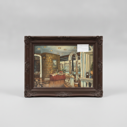Quadro Interior de Hotel com Arcos
