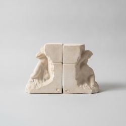 Conjunto de Suportes para Livros em Pedra
