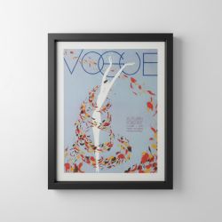 Quadro Capa Vogue Vintage Ilustrada