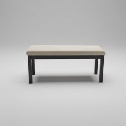 Banco de Apoio Estofado Bege