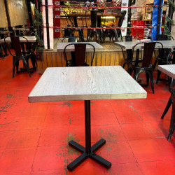 Tampos de Mesa Quadrados – Madeira Acabamento Cinza | Restauração