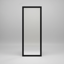 Espelho de corpo inteiro com moldura preta