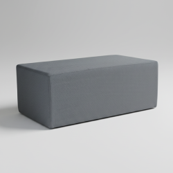 Apoio de Pés Estofado Azul