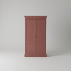 Roupeiro de 2 Portas em Madeira Bordeaux