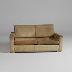 Sofá de 2 Lugares Castanho Claro
