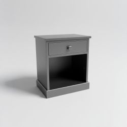 Mesa de cabeceira tom cinza