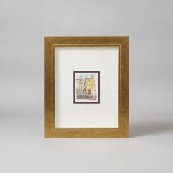 Quadro Edifício Amarelo c/ Escadaria