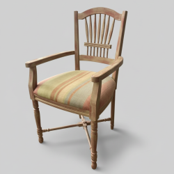 Conjunto 6 cadeiras encarnado/ esbranquiçado