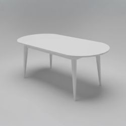 Mesa Oval Branca