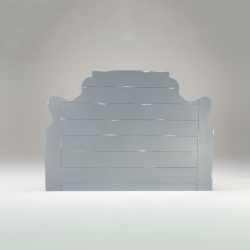 Cabeceira casal clássica branca