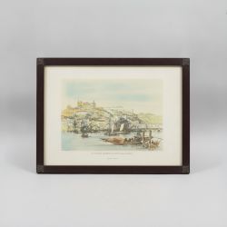 Quadro Vista Antiga de Cidade Ribeirinha