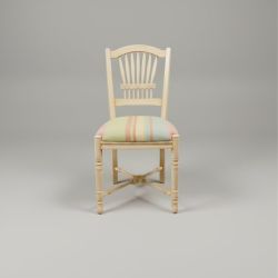 Conjunto de 6 cadeiras de madeira- tons amarelo